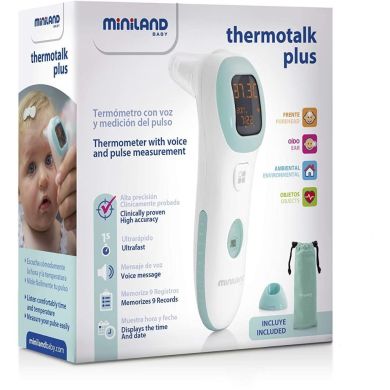 Інфрачервоний термометр Miniland Baby Thermotalk Plus Синій 89068, Синій