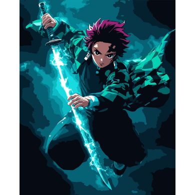 Картина по номерам SANTI Demon Slayer. Tanjiro Kamado, 40*50 см Santi 954418