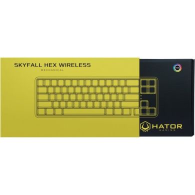 Клавиатура Hator Skyfall Hex Eng Gateron Clear White HTK-667