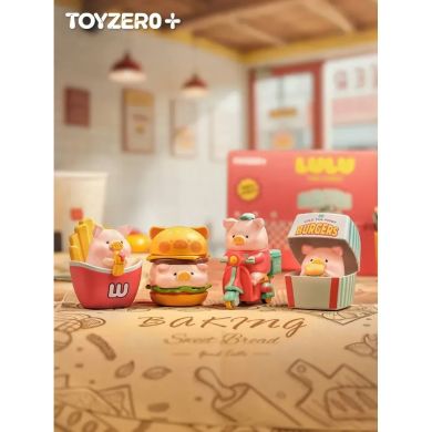 Коллекционная фигурка 10/10 TOYS LuLu the Piggy серия Burger Express Movable Series (blind box) LULU1310