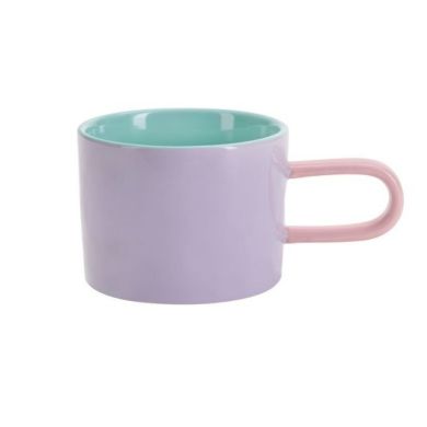 Кружка для напитков лаванд./мята/розовая, Ø8см, MISS ETOIL 4976516