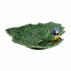 Миска-лист с голубой птичкой Cineraria Bordallo Pinheiro 65002705
