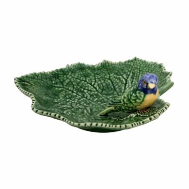 Миска-лист с голубой птичкой Cineraria Bordallo Pinheiro 65002705