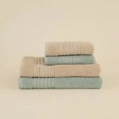Набор для хамама из 4 полотенец LINE SOFT, бежевый/пудровый Karaca Home 1000242204001