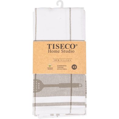 Набор кухонных полотенец UTENSILS, 50x70см, (3шт), тауп Tiseco 9583TAUPE-SET3