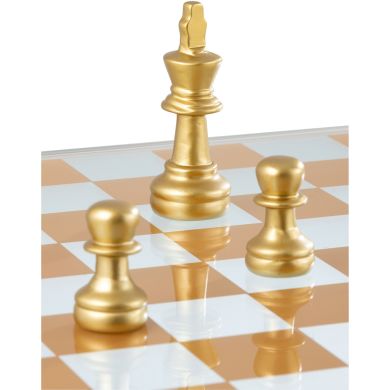 Настольная игра ШАХМАТЬ goldMIX (60,5x60,5x15см) J-LINE 60272