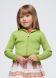 Пуловер для дівчинки довгий рукав з капюшоном 6E, р.98 Зелений Mayoral 3355