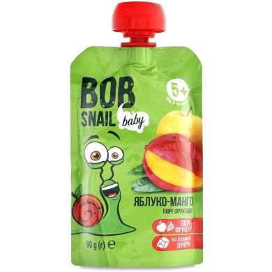 Пюре фруктовое Яблоко-манго для детей 90 гр Bob Snail 4820219343042