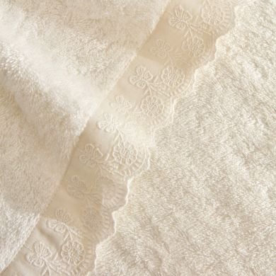 Полотенце для лица Karaca Home Artisan Soil, 50x90 см, бежевый 1000252112001, 30 x 50