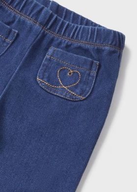 Штани для дівчинки джинсові стрейч 4E, р.68 Темно-синій Mayoral 1543