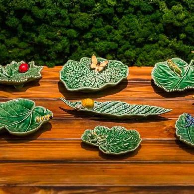 Тарілка декоративна Countryside Leaves, Butterfly, Bordallo Pinheiro 19,8 &times; 15,5 &times; 3,8 см 65024054