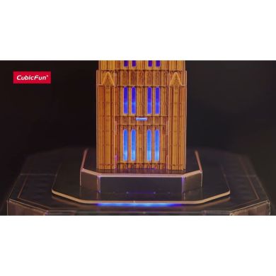 Тривимірна головоломка-конструктор з LED підсвіткою БІГ БЕН Cubic Fun L537h