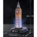 Тривимірна головоломка-конструктор з LED підсвіткою БІГ БЕН Cubic Fun L537h