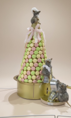 Елка macarons с тремя мышами, р-р 60x50x83 см. Animate Factory 25803