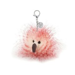 Брелок-м'яка іграшка JellyCat Flora Flamingo Bag Charm FYF4BC