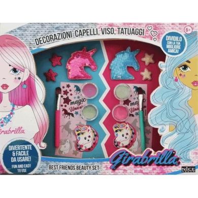 Детский набор аксессуаров для декорирования волос и тату Girabrilla (Гирабрилла) 2600
