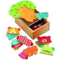 Djeco Пазл для малюків Дерев'яні тваринки, колір мультіцвет DJ01681