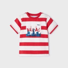 Футболка для мальчика короткий рукав 5J, р.98 Красный Mayoral 3019