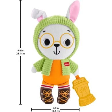 Игрушка Зайка-обнимашка с прорезывателем Fisher-Price JLB87