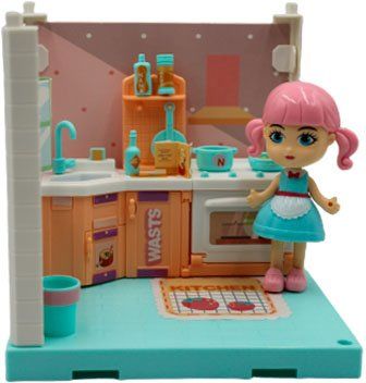 Ігровий набір Funky Toys Милий куточок Кухня з лялькою FT3103