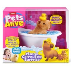 Інтерактивний ігровий набір PETS ALIVE серії Mama & Baby Surprise S1 МАМА КАПІБАРА З СЮРПРИЗОМ 9574