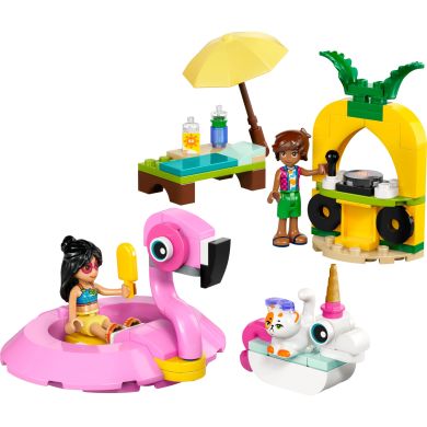 Конструктор Вечеринка единорога и фламинго у бассейна LEGO Friends 42658