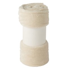 Одеяло Snuggle из полиэстра бежевое (130x170x1 см) J-LINE 57041