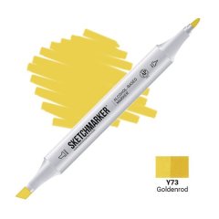 Маркер Sketchmarker 2 пера: тонкое и долото Goldenrod SM-Y073