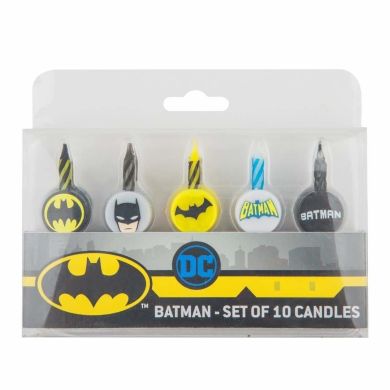 Набор свечей 10 шт в день рождения Batman DC Comics CR4210