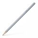 Простий олівець Faber-Castell Grip Sparkle тригранний з блискітками сірий 29362