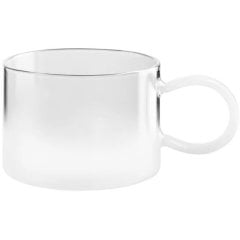 Прозора чашка з білою ручкою, ASA Selection, 0,35 l 11050483