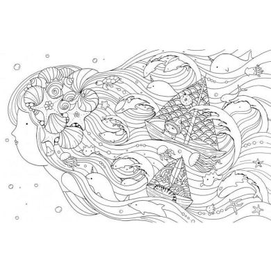 Раскраска Жорж Почти миллион русалок на украинском языке 441014