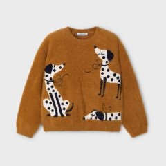 Свитер-интарсия для девочки Mayoral 110 Коричневый 4356