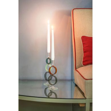 Свічник CERCHIANDO два кільця &Oslash; 8x23.5H Rituali Domestici U30784098P00