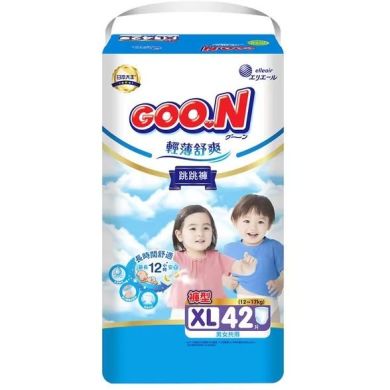 Трусики-подгузники GOO.N Slim & Comfortable для детей 12-17 кг (размер 5(XL), унисекс, 42 шт) 21001093, XL