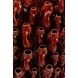 Ваза красно-оранжевая керамическая FISH, D25x32,5см Fancy home collection 270-620