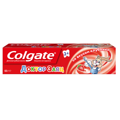 Зубна паста Colgate Доктор Заєць зі смаком полуниці 50 мл FCN89287 4606144005374