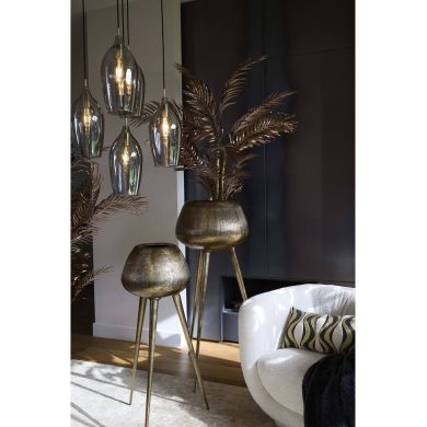 Декоративний вазон &Oslash;75x149 cm MARIELLE gold на високій підставці Light&Living 5712385