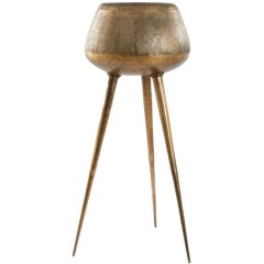 Декоративний вазон &Oslash;75x149 cm MARIELLE gold на високій підставці Light&Living 5712385