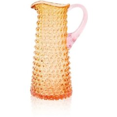 Графин Sunrise Hobnail 1л, янтарно-розовый KLIMCHI 16185/1000-8572/27