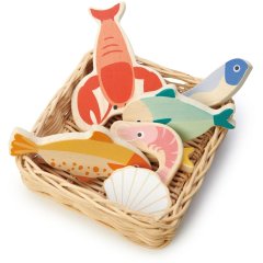 Іграшка з дерева Кошик з морепродуктами Tender Leaf Toys TL8289