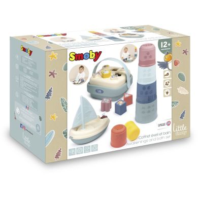 Игровой набор для ванной Smoby Little Развлечения, с аксессуарами, 12мес.+ 140104