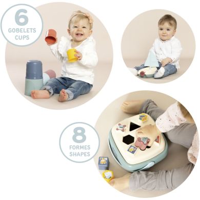 Игровой набор для ванной Smoby Little Развлечения, с аксессуарами, 12мес.+ 140104