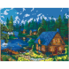 Картина за номерами Rosa Start Будинки в лісі 35 x 45 N00013561