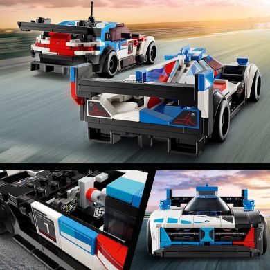 Конструктор Автомобілі для перегонів BMW M4 GT3 і BMW M Hybrid V8 LEGO Speed Champions 76922