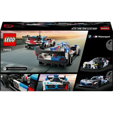 Конструктор Автомобили для гонки BMW M4 GT3 и BMW M Hybrid V8 LEGO Speed Champions 76922