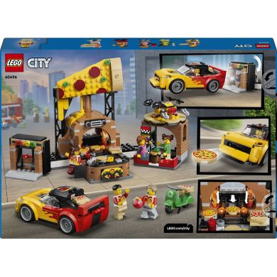 Конструктор Доставка пиццы с разными транспортными средствами Lego City 60496