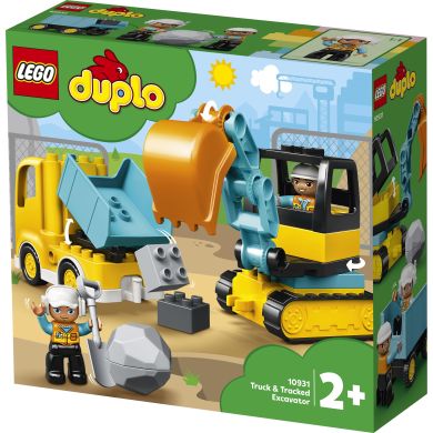 Конструктор LEGO DUPLO Town Вантажівка та гусеничний екскаватор 20 деталей 10931