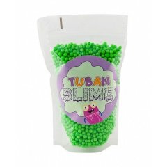 Полиуретановые шарики для слайма зеленые 0,2л Tuban TU3086