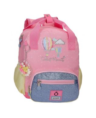 Маленький Рюкзак для девочки в розовом цвете Moments 23x28x10 Enso 9032021